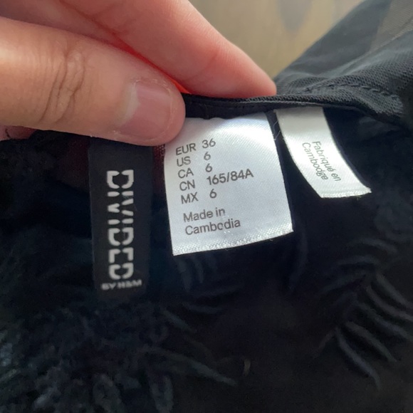 Black H&M Sleeveless Mesh Chiffon Dress - Picture 6 of 14